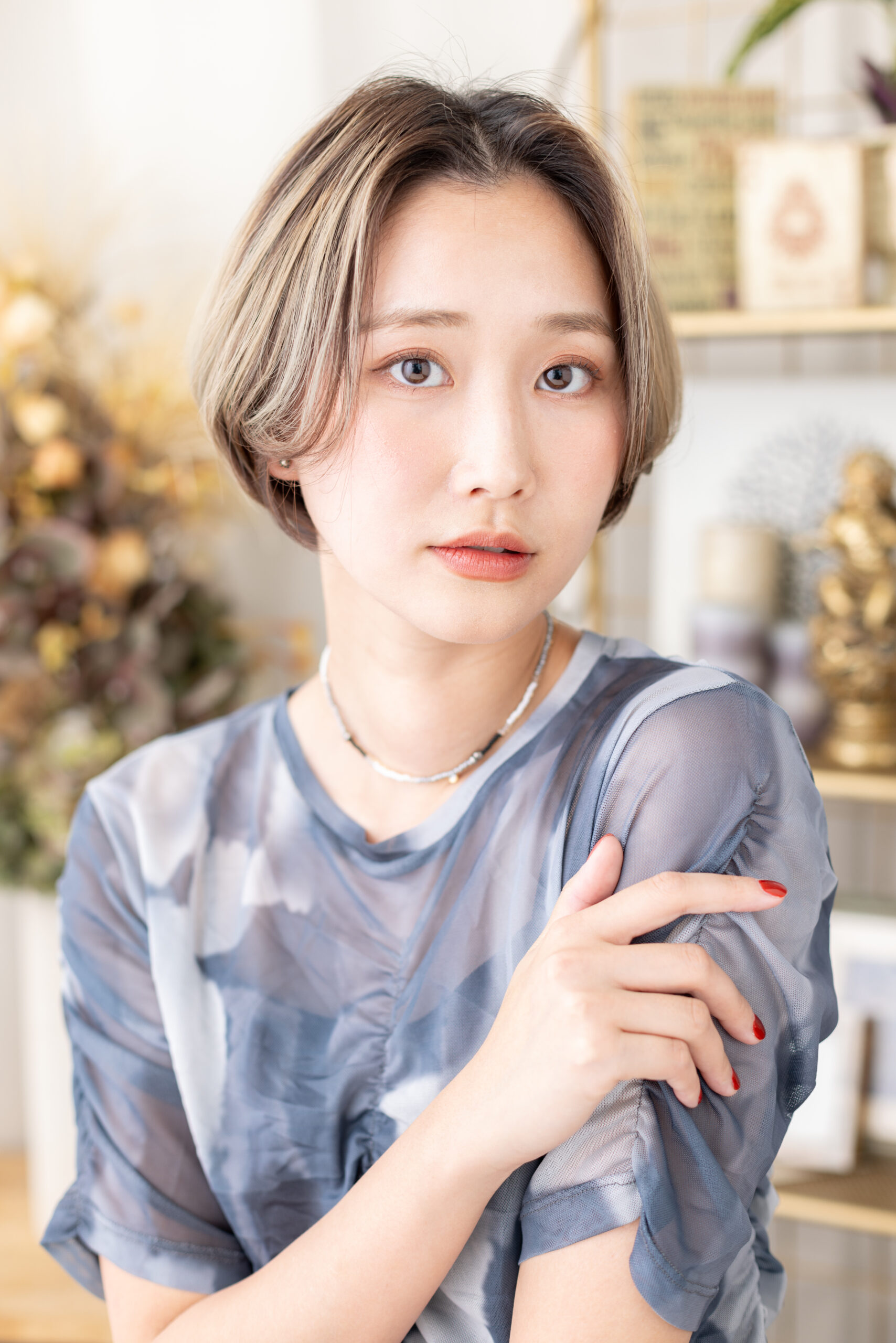 #かき上げ #ロングフェザー #マッシュな前上がり #ひし形 #艶