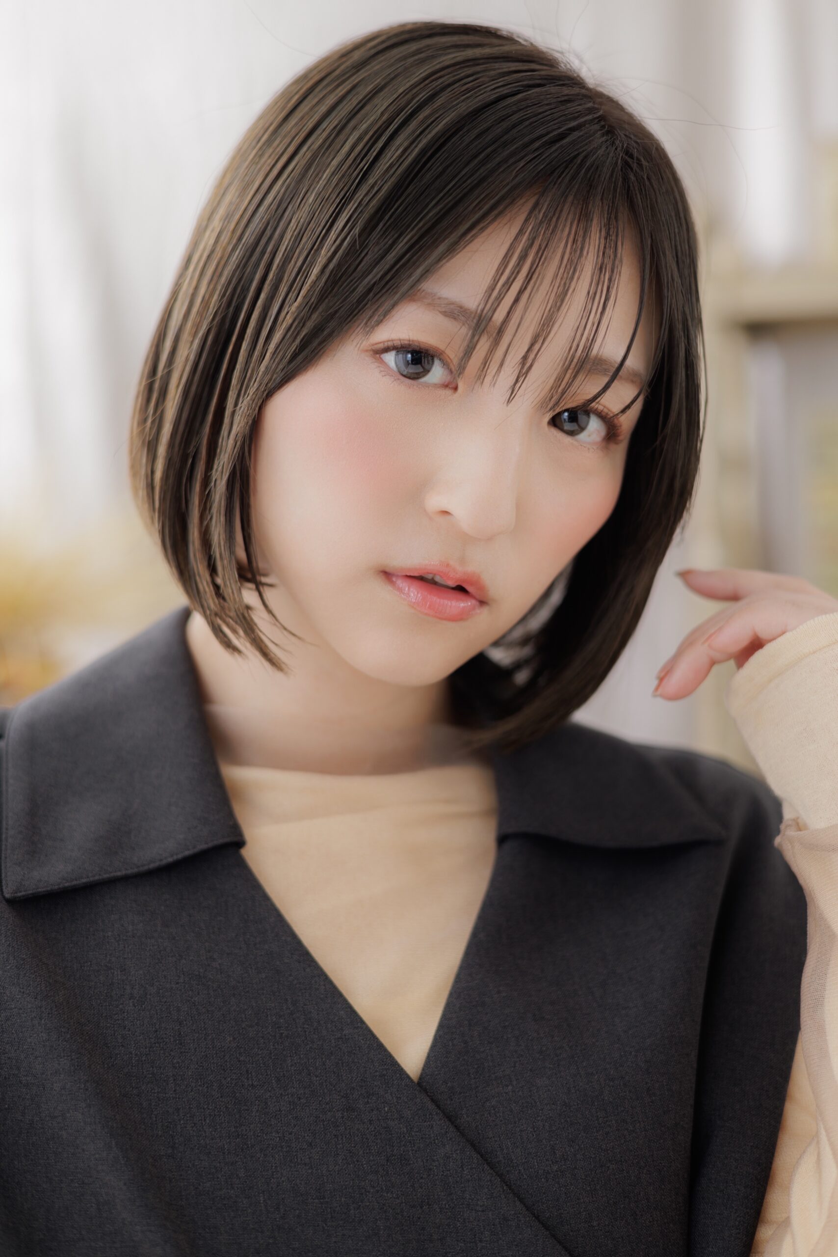 #太めシースルー／フェザー／ウザバング #フレームレイヤー #マッシュな前下がり #Iライン #艶