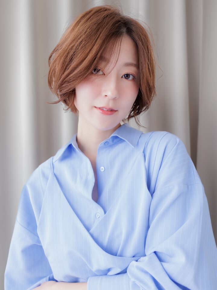 大人可愛いエアリー小顔ショート20代30代